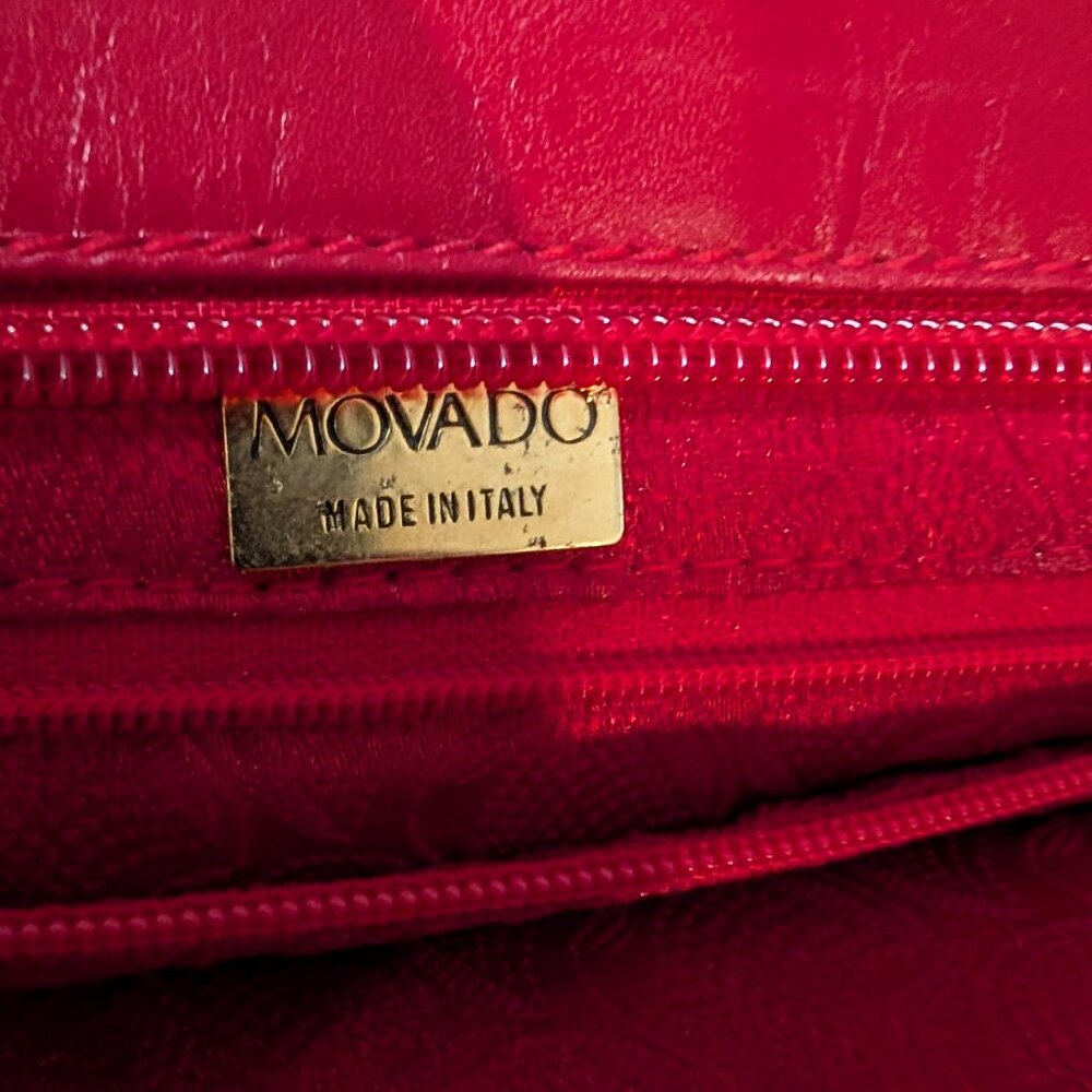 Movado leather clutch makeup bag - FLAW - Picture 7 of 9